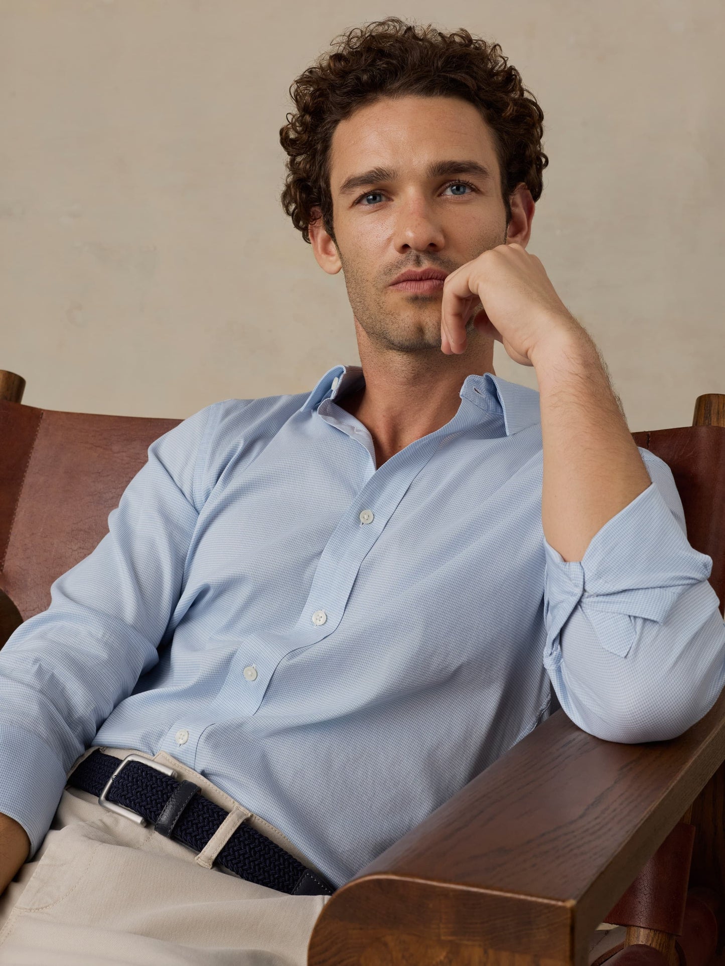 The MovementTM Shirt - Bermuda Blue Pincheck