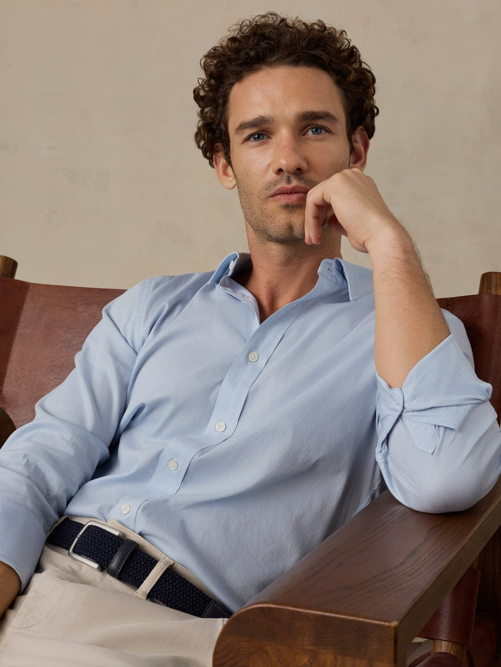 The MovementTM Shirt - Bermuda Blue Pincheck