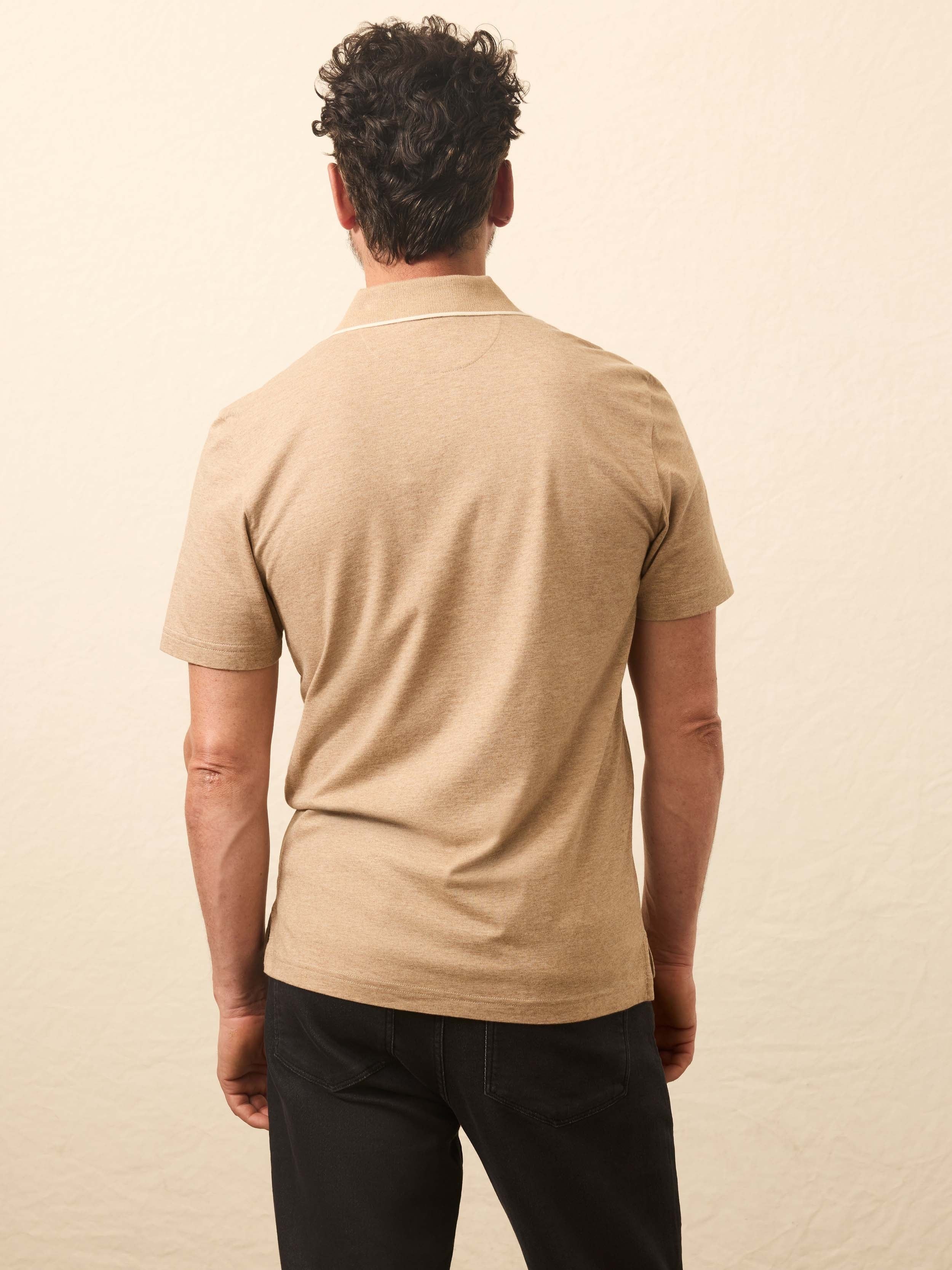 Short-Sleeve MovementTM Pique Polo - Driftwood Island Heather