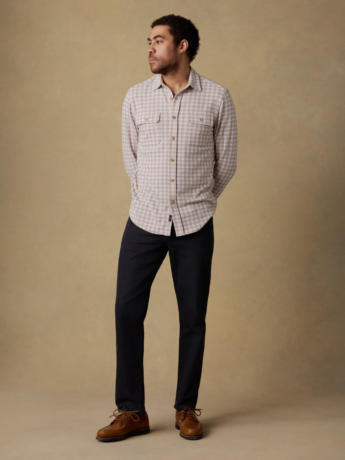 LegendTM Sweater Shirt - Shore Tan Gingham