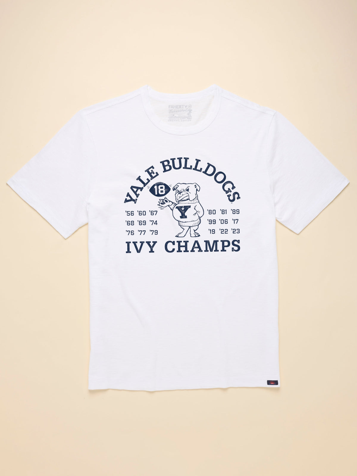 Yale Sunwashed Tee - White