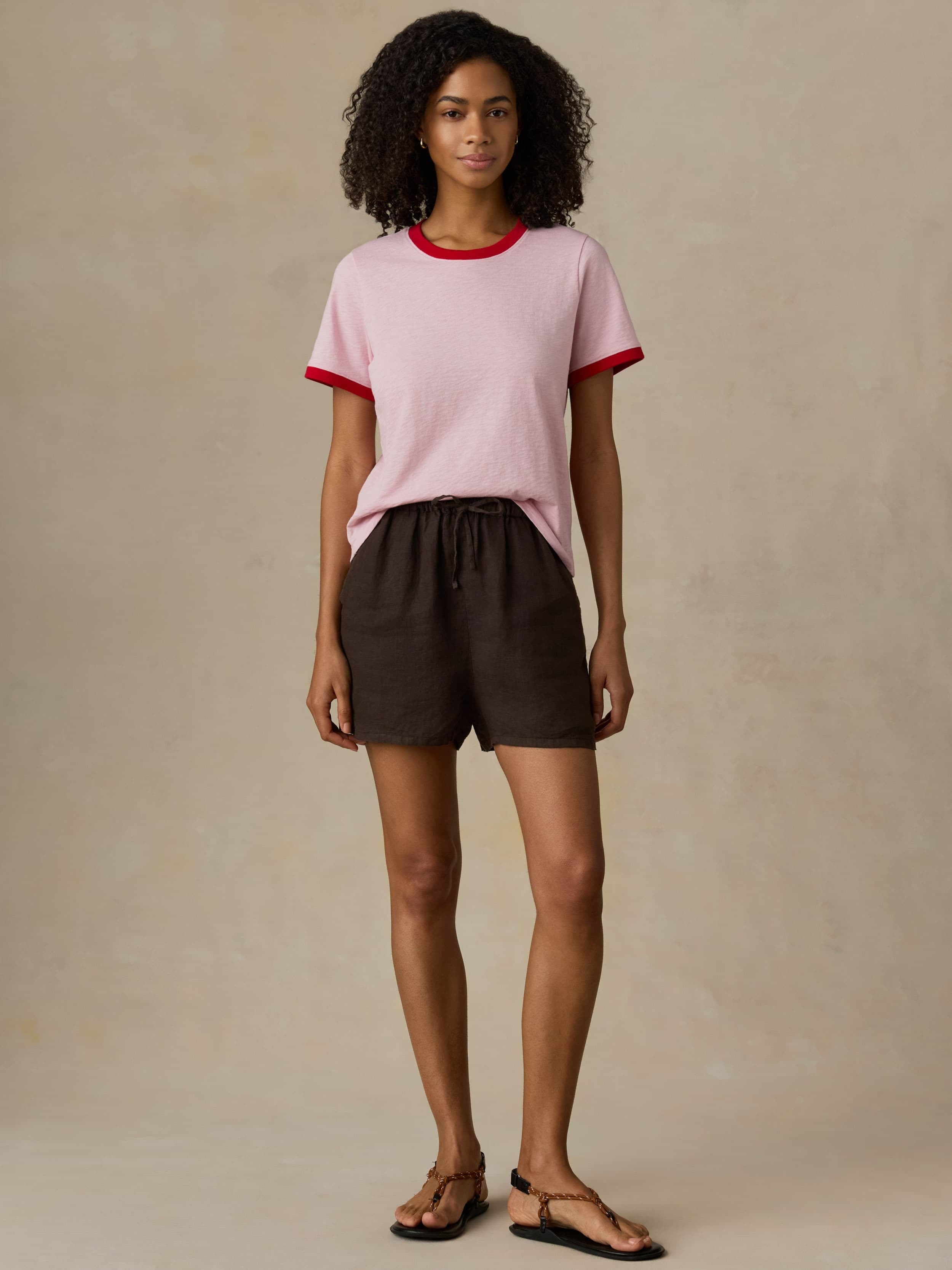 Sunwashed Regenerative Tee - Vintage Rose