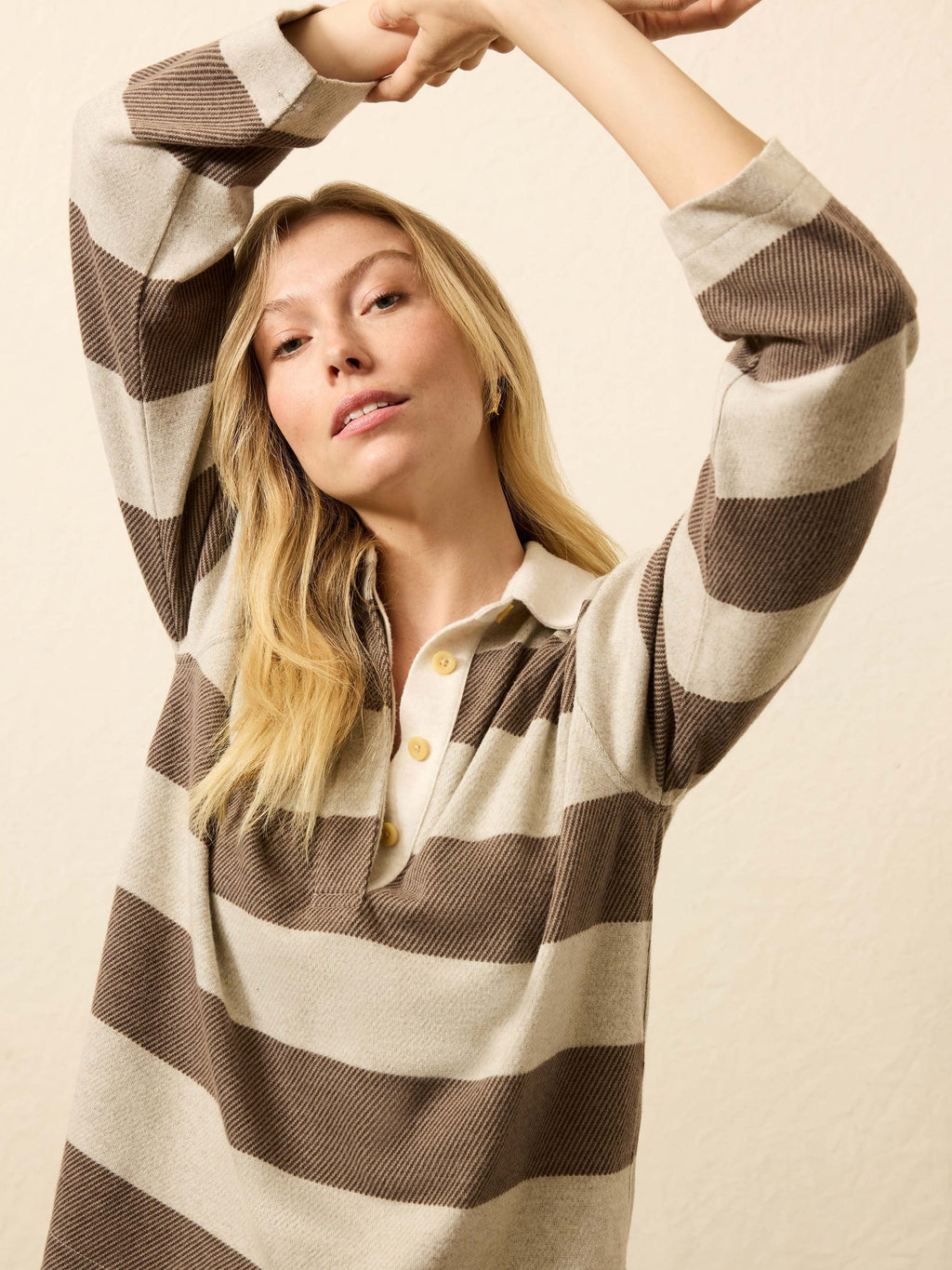 LegendTM Sweater Rugby Popover - Mocha Rugby