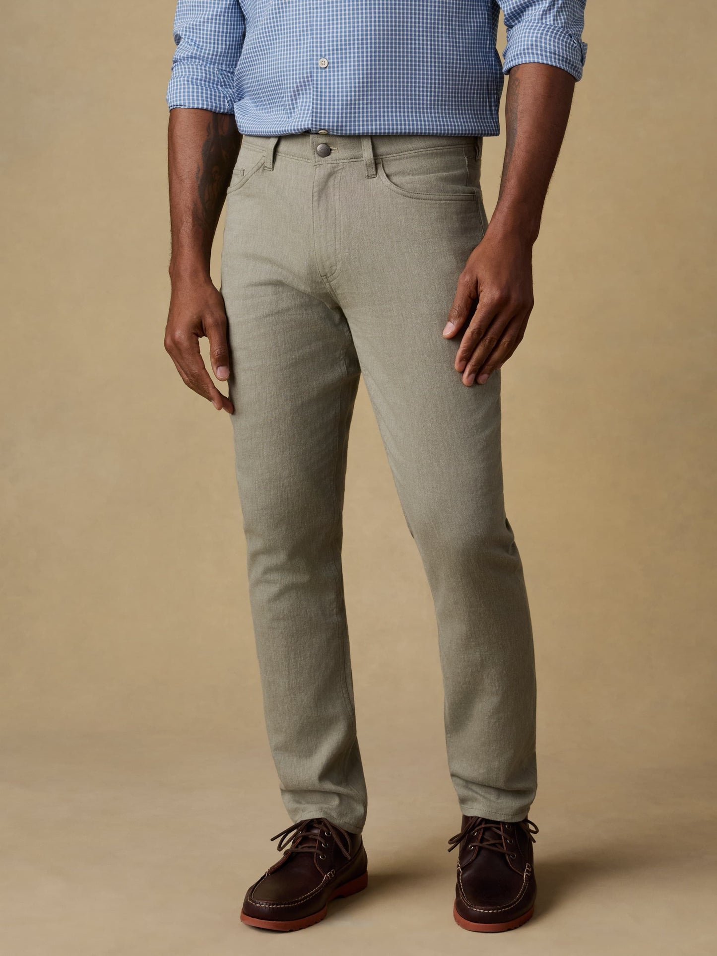 MovementTM Linen 5-Pocket Pant - Sage Cliff