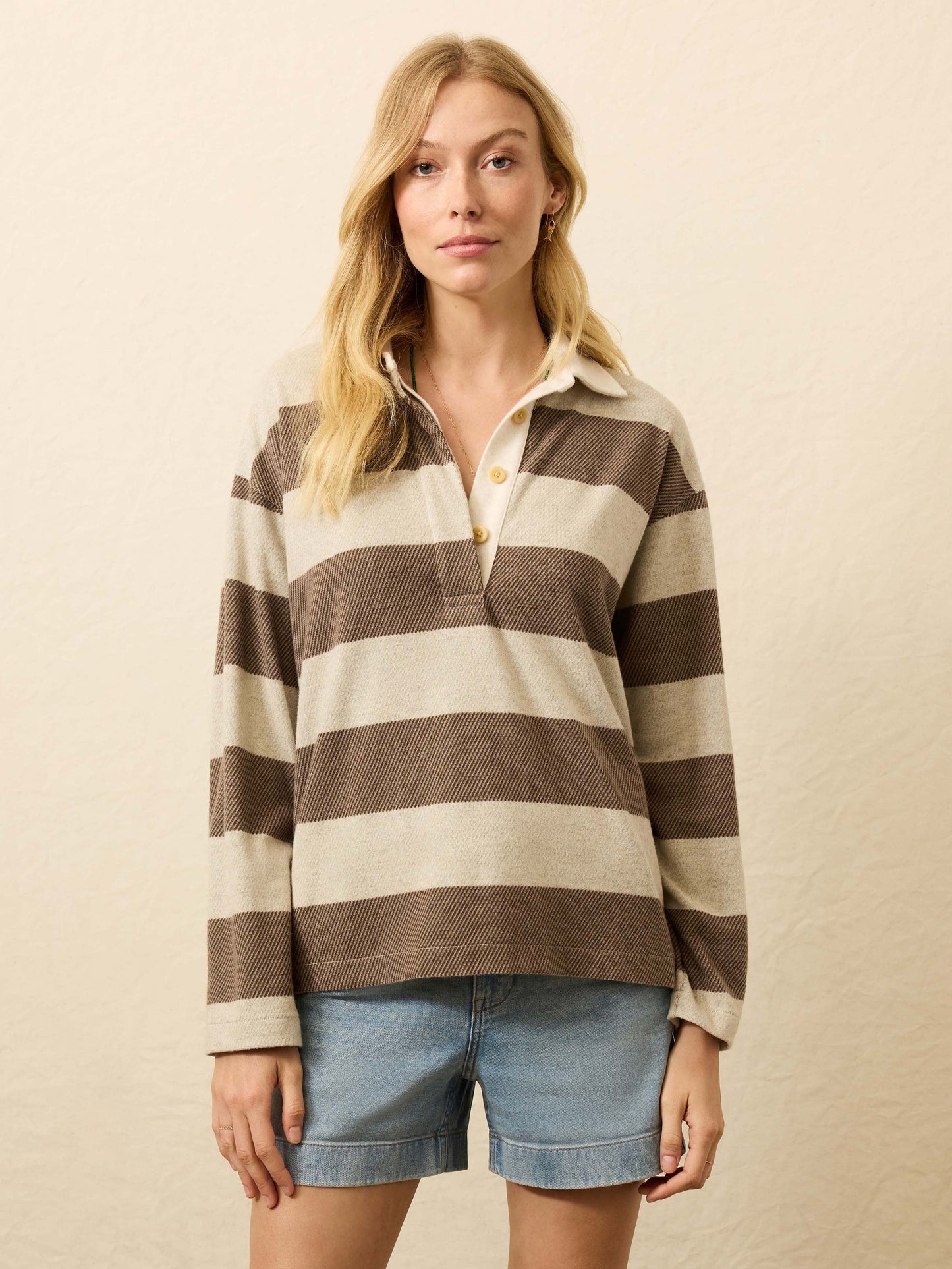 LegendTM Sweater Rugby Popover - Mocha Rugby