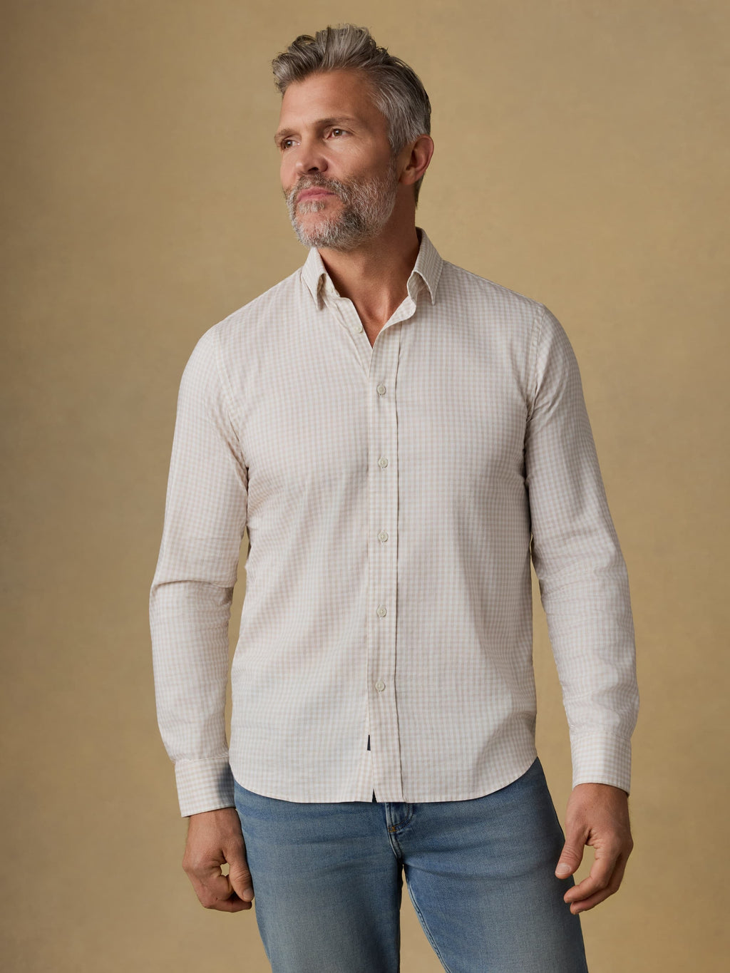 The MovementTM Shirt - Faded Khaki Gingham