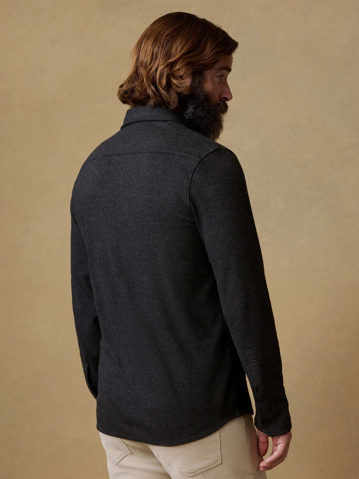 LegendTM Sweater Shirt (Single Pocket) - Heathered Black Twill