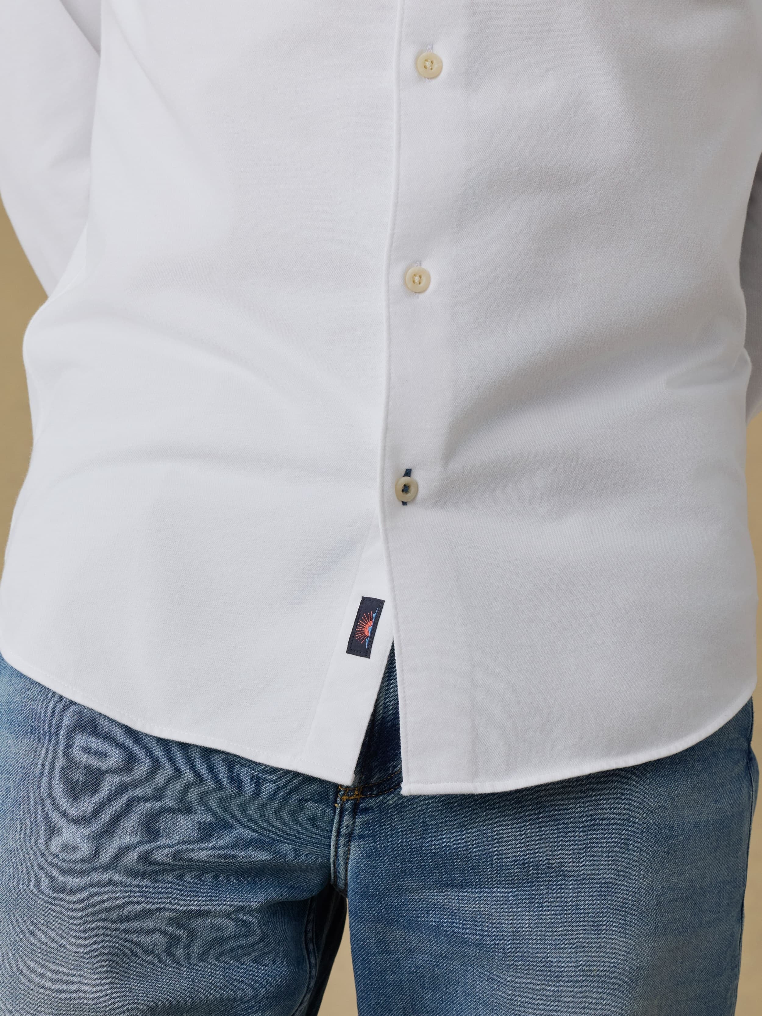 Costa Pique Shirt - Pure White