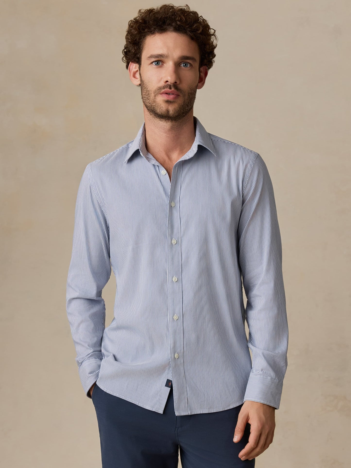 The MovementTM Shirt - Sapphire Cloud Stripe