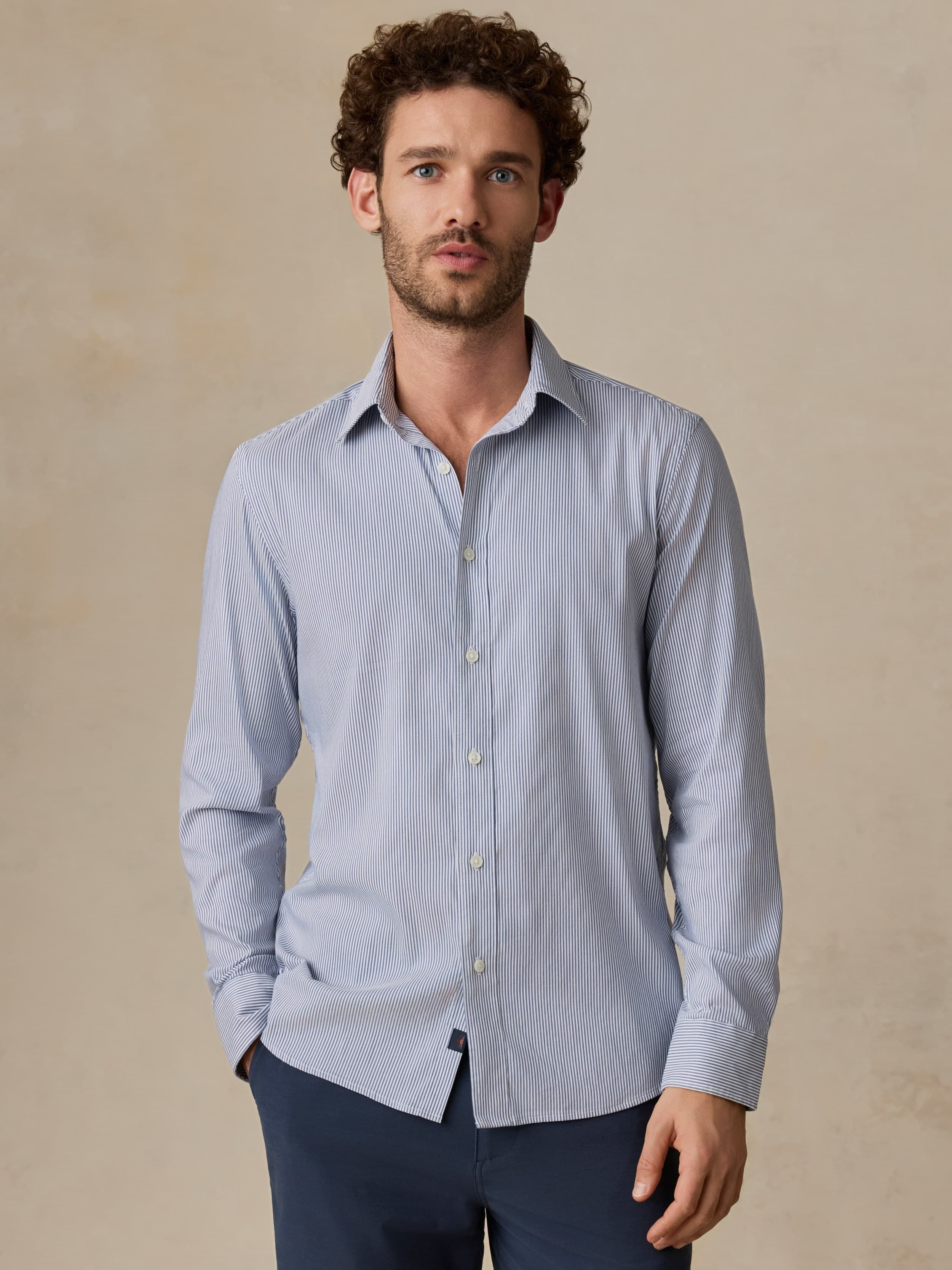 The MovementTM Shirt - Sapphire Cloud Stripe