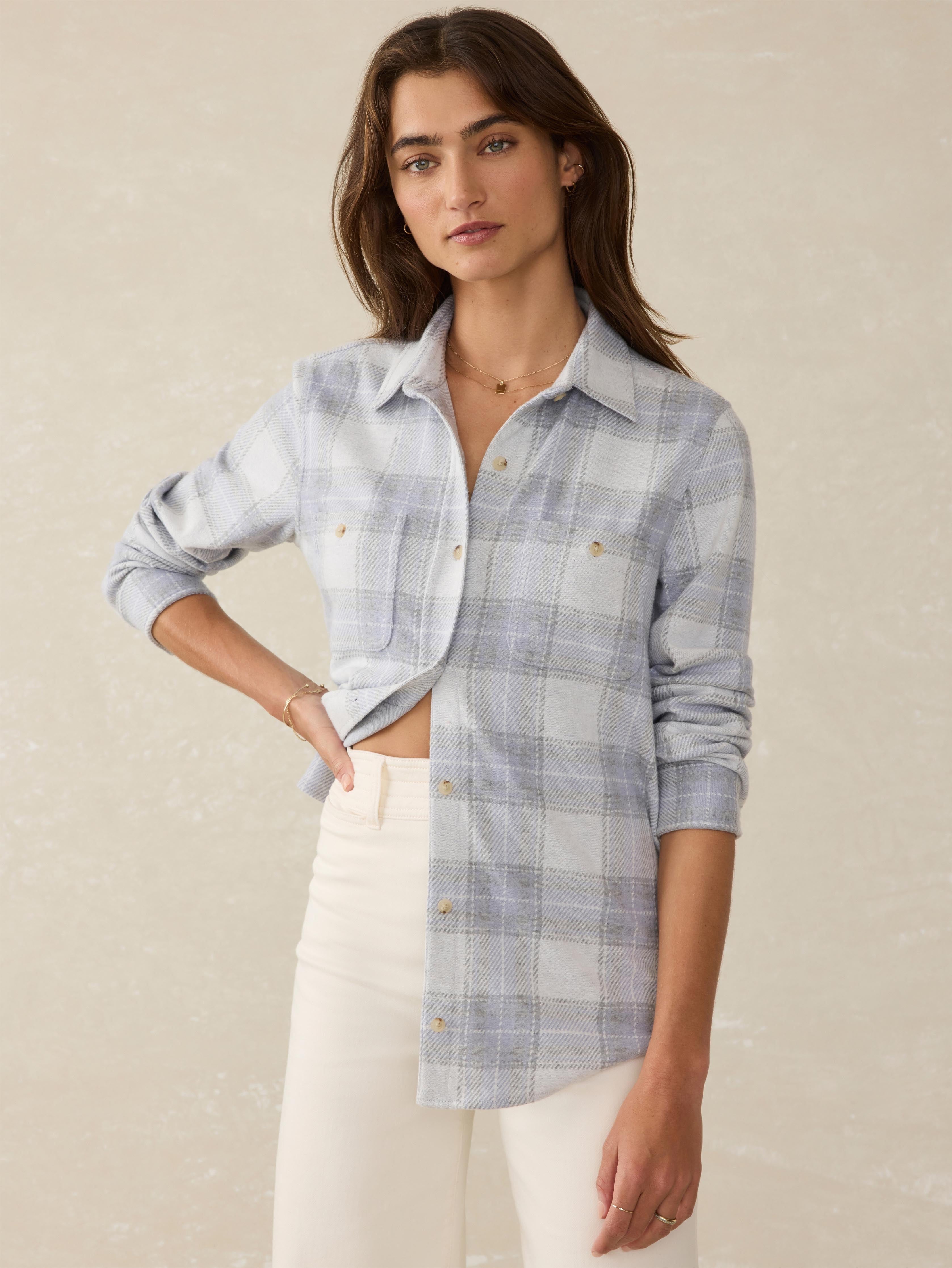 LegendTM Sweater Shirt - Blue Ravine Plaid