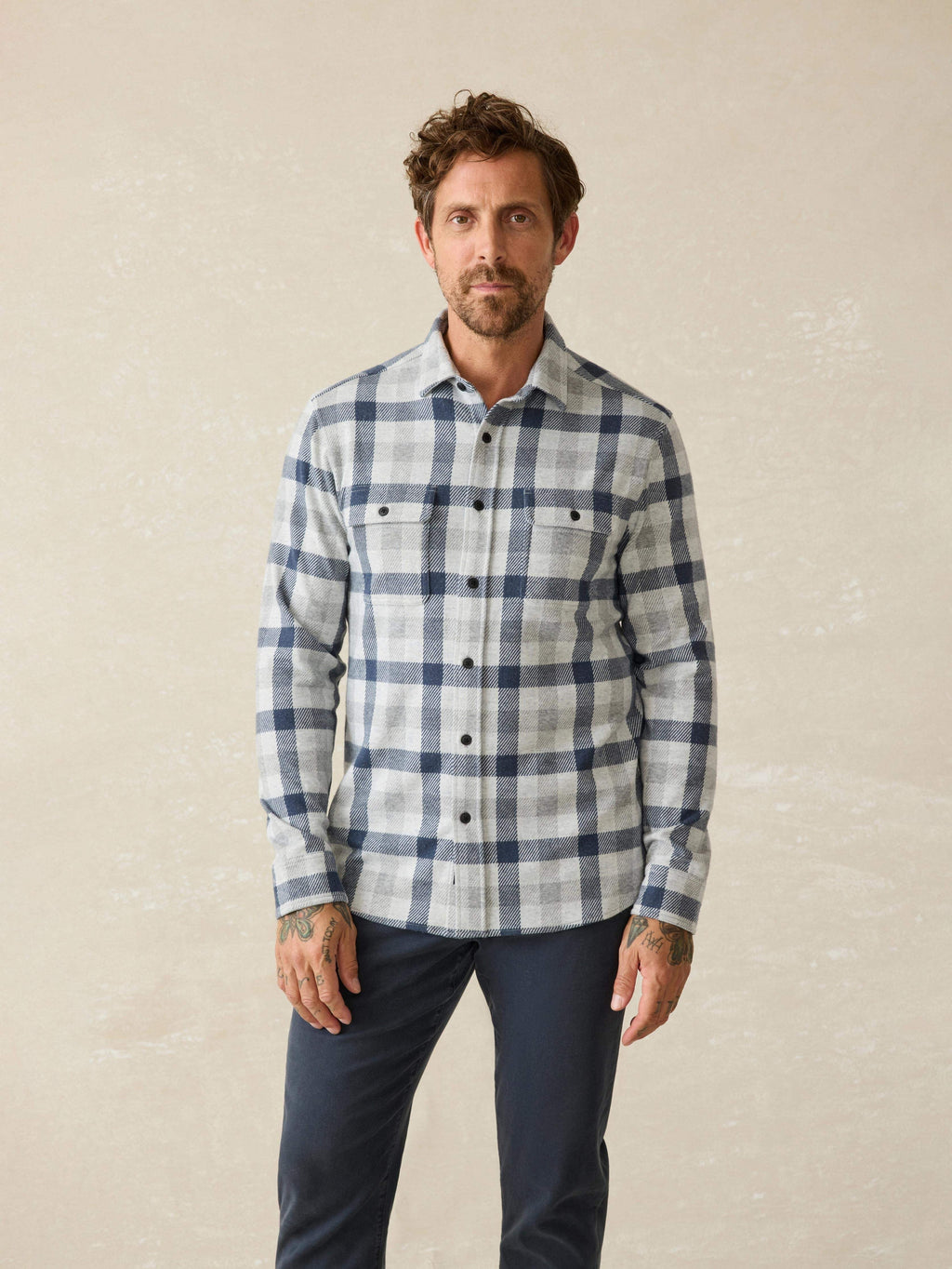 LegendTM Sweater Shirt - Snowy Night Check