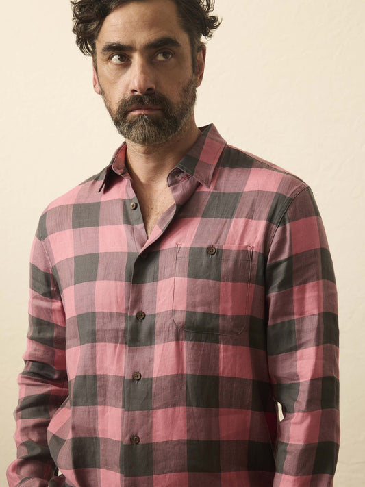 Long-Sleeve Breeze Shirt - Charcoal Red Buffalo