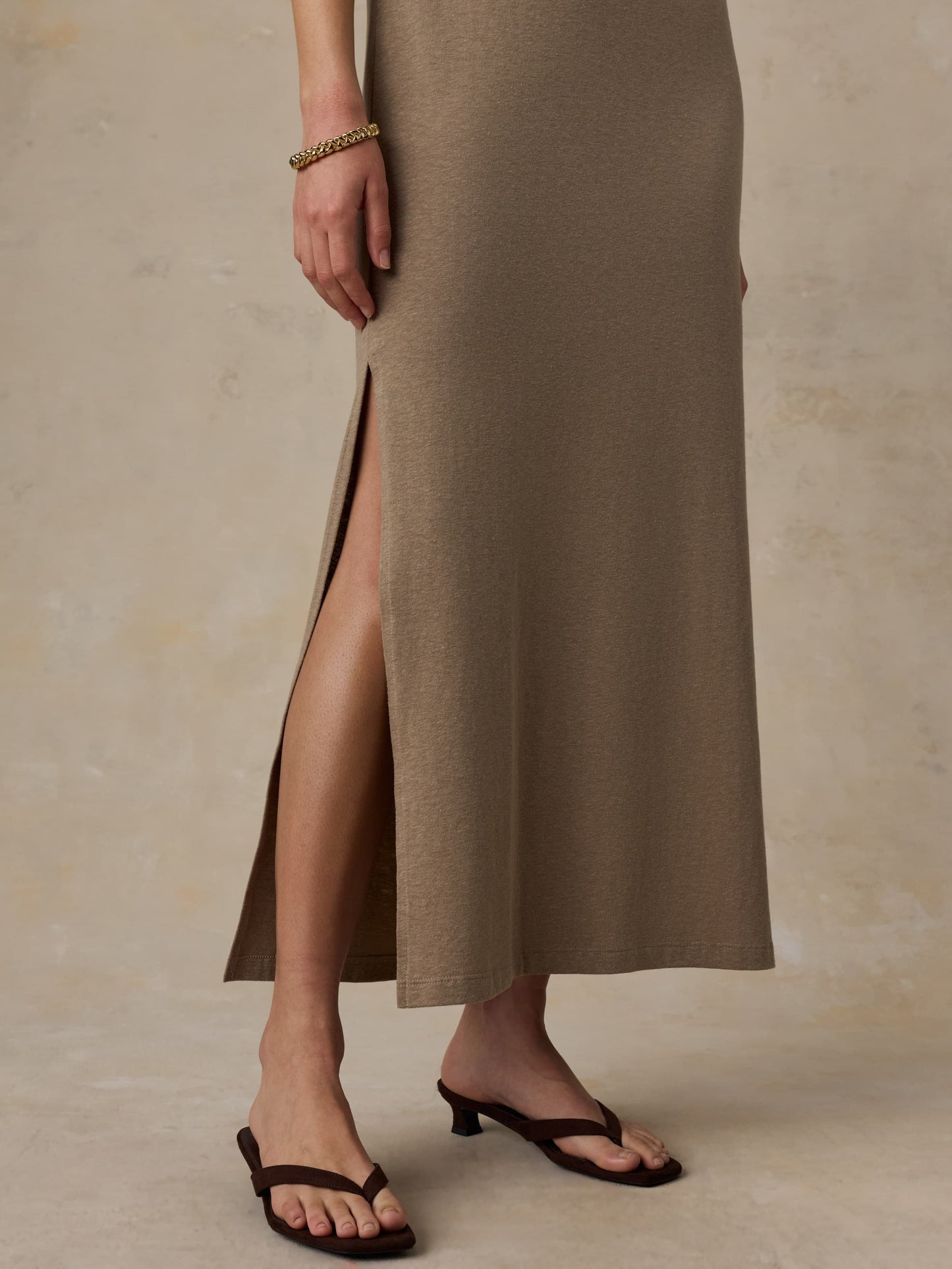 Cotton Hemp Tank Dress - Desert Husk