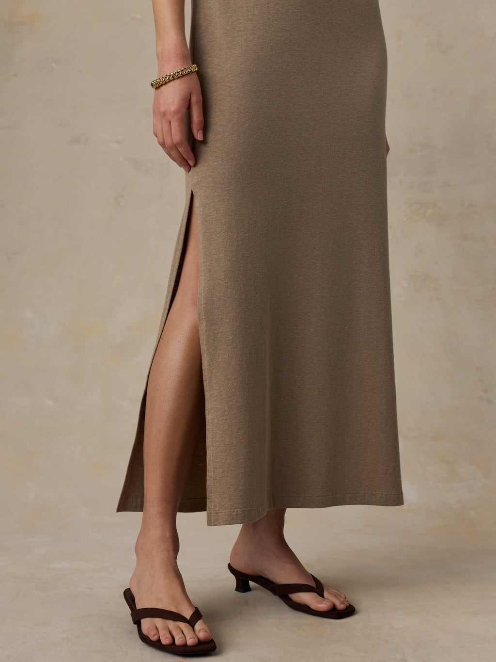 Cotton Hemp Tank Dress - Desert Husk