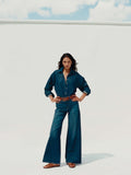 Saturday Denim Wide Leg - Dark Sea Wash