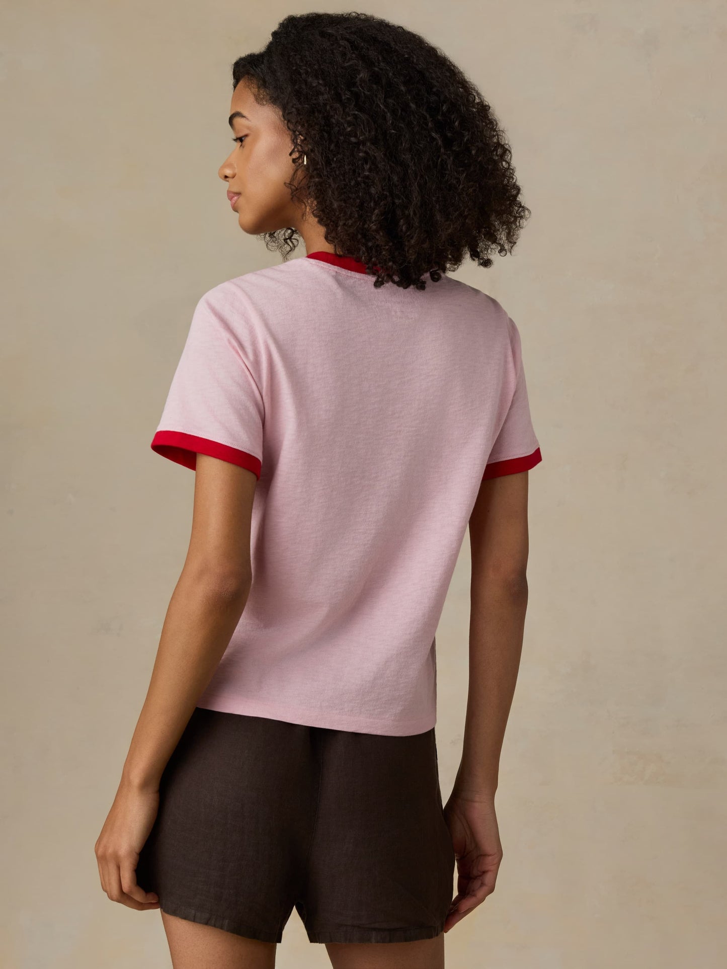 Sunwashed Regenerative Tee - Vintage Rose