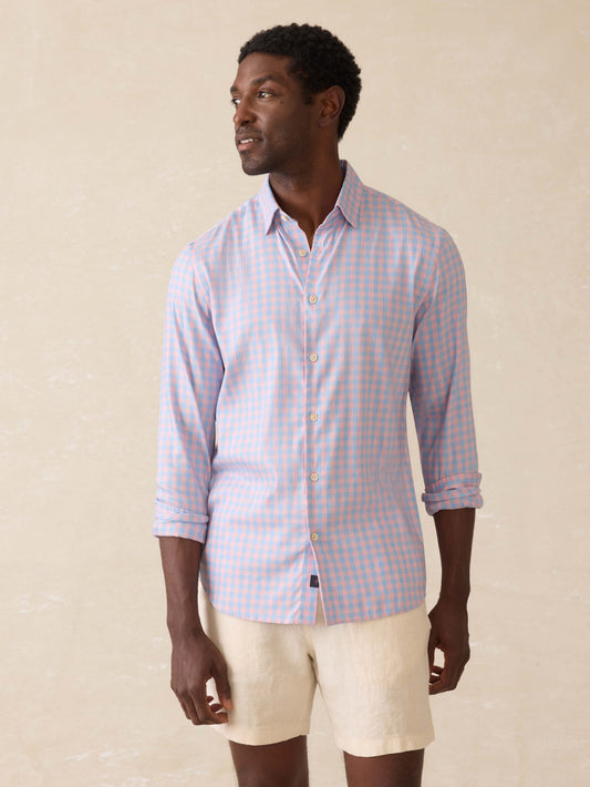 MovementTM Monterey Shirt - Coral Sky Gingham