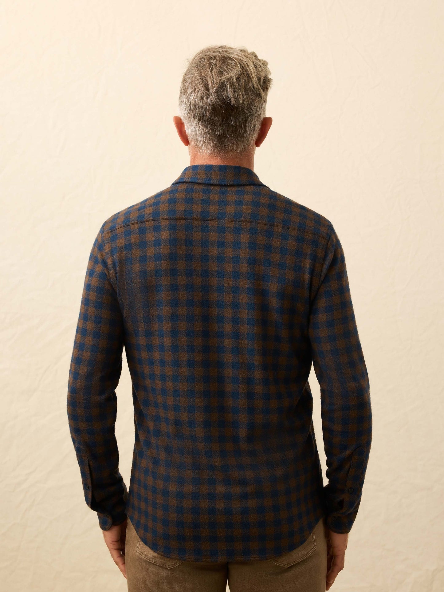 LegendTM Sweater Shirt - Navy Woodland Check
