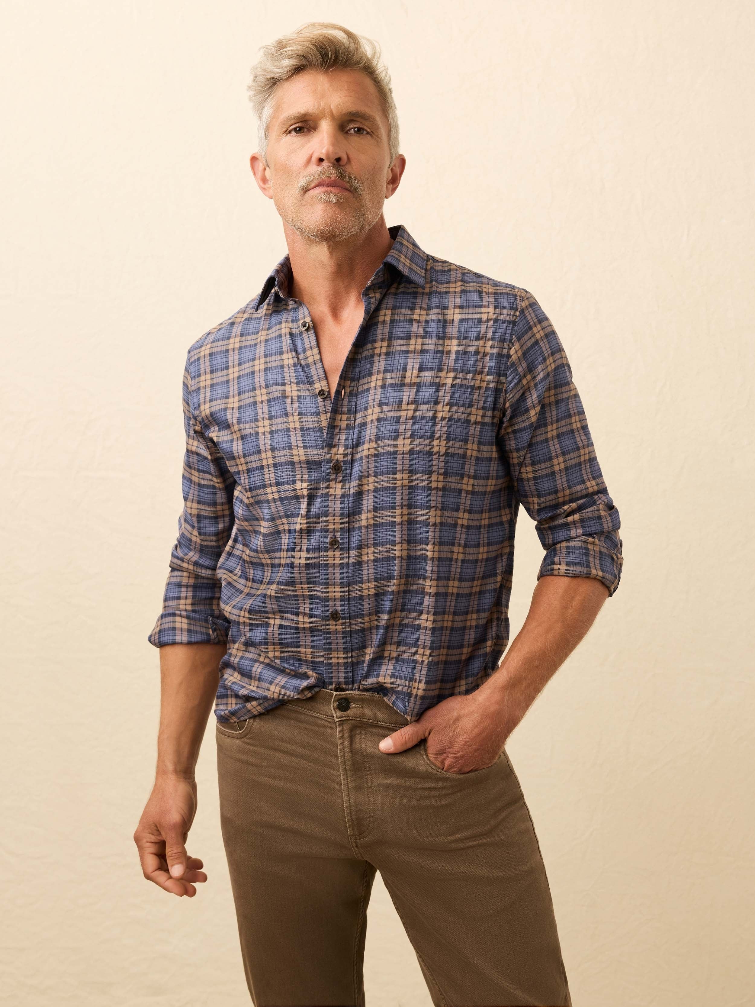 Soft Twill MovementTM Shirt - Walnut Dusk Plaid