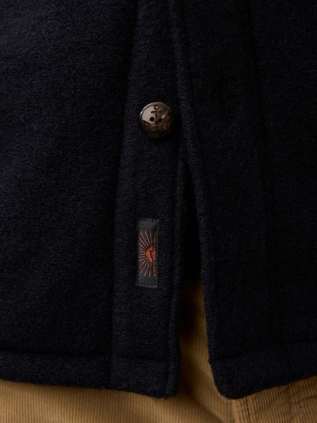 Range Fleece Lined Cpo - Navy Shadow Twill