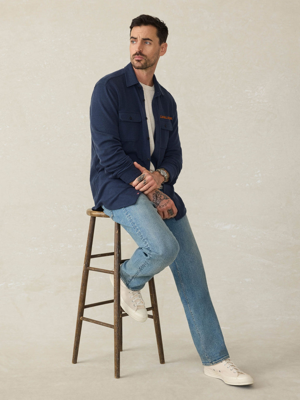 University of Virginia LegendTM Sweater Shirt - Brighton Navy Twill
