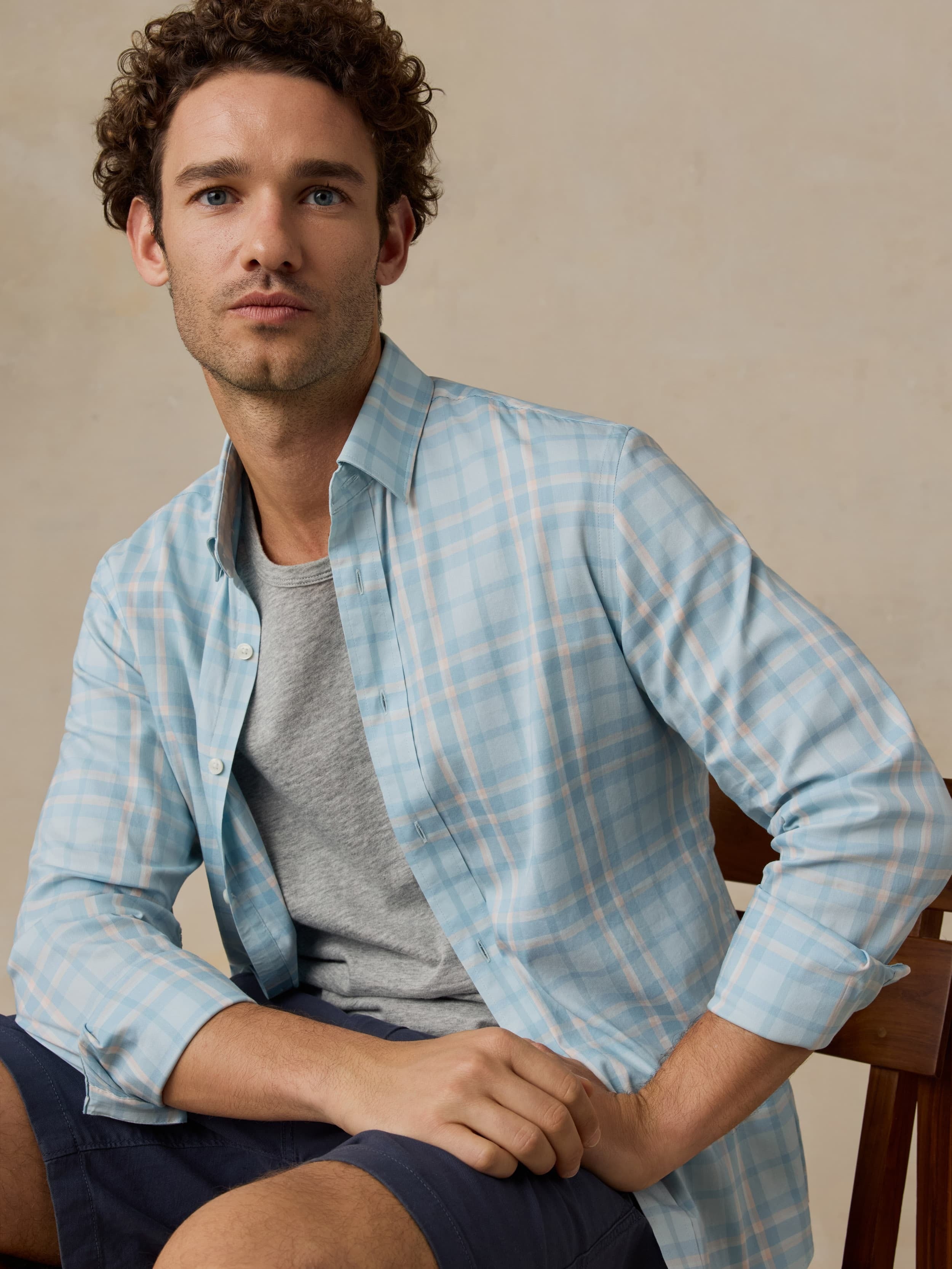 The MovementTM Shirt - Morning Mist Plaid