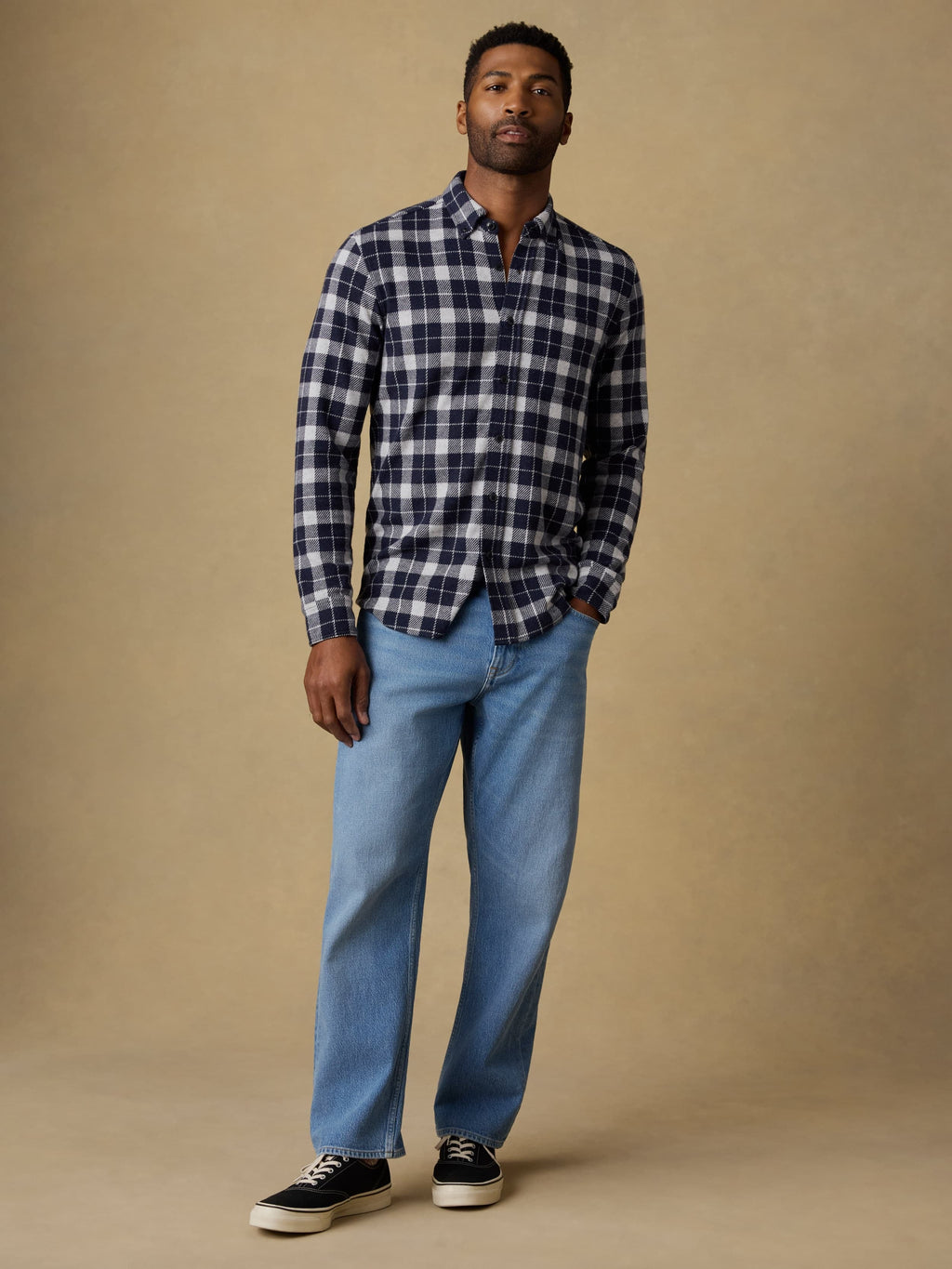 LegendTM Sweater Shirt (Single Pocket) - Midnight Lake Plaid