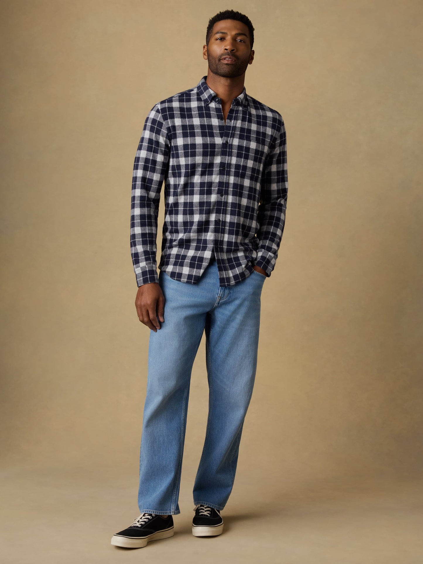 LegendTM Sweater Shirt (Single Pocket) - Midnight Lake Plaid