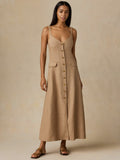 Sun Strider Linen Milo Dress - Acorn