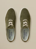 Faherty X Opie Way Deck Sneaker - Olive