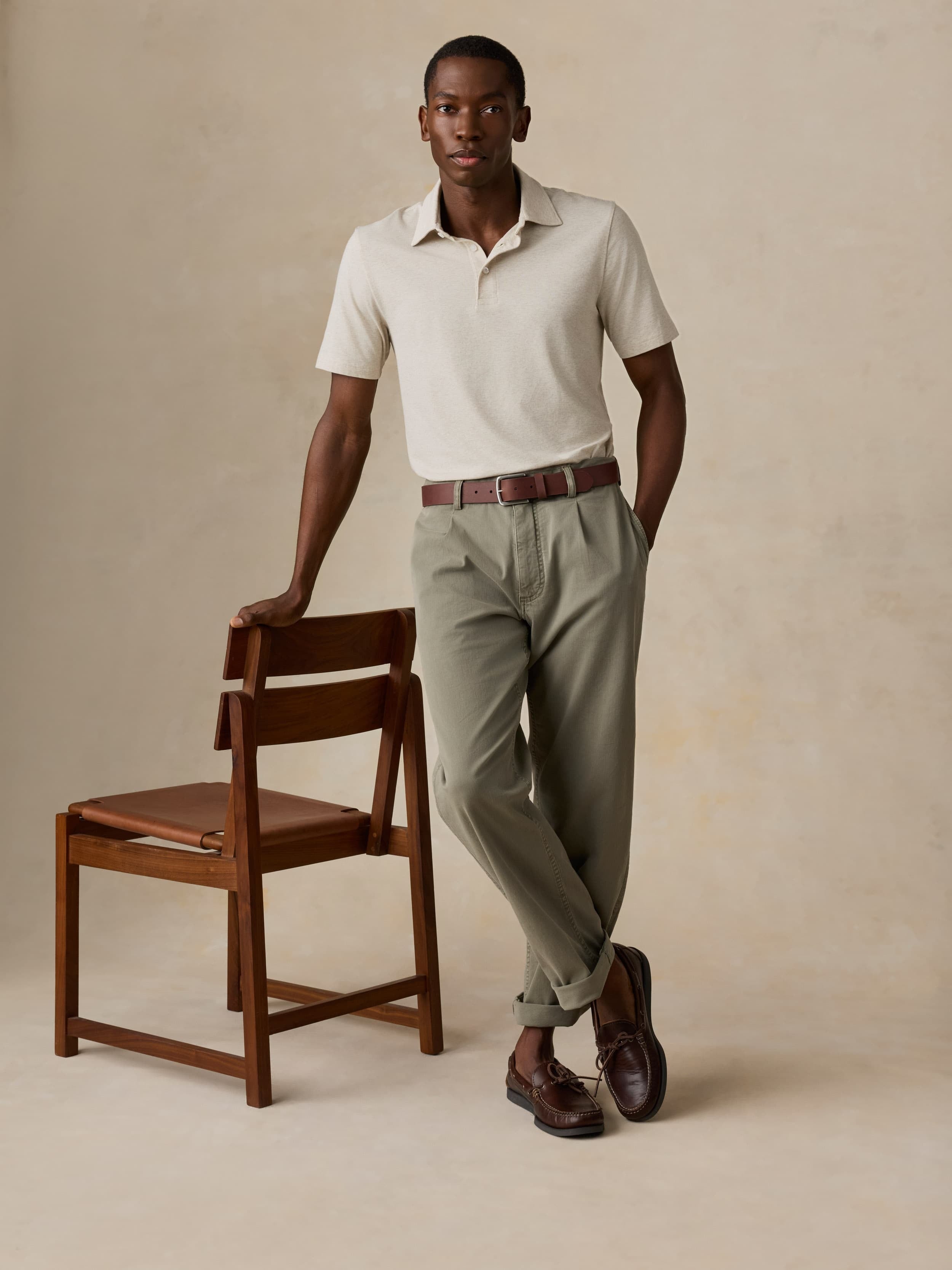 Short-Sleeve MovementTM Polo - Shore Sand Feeder