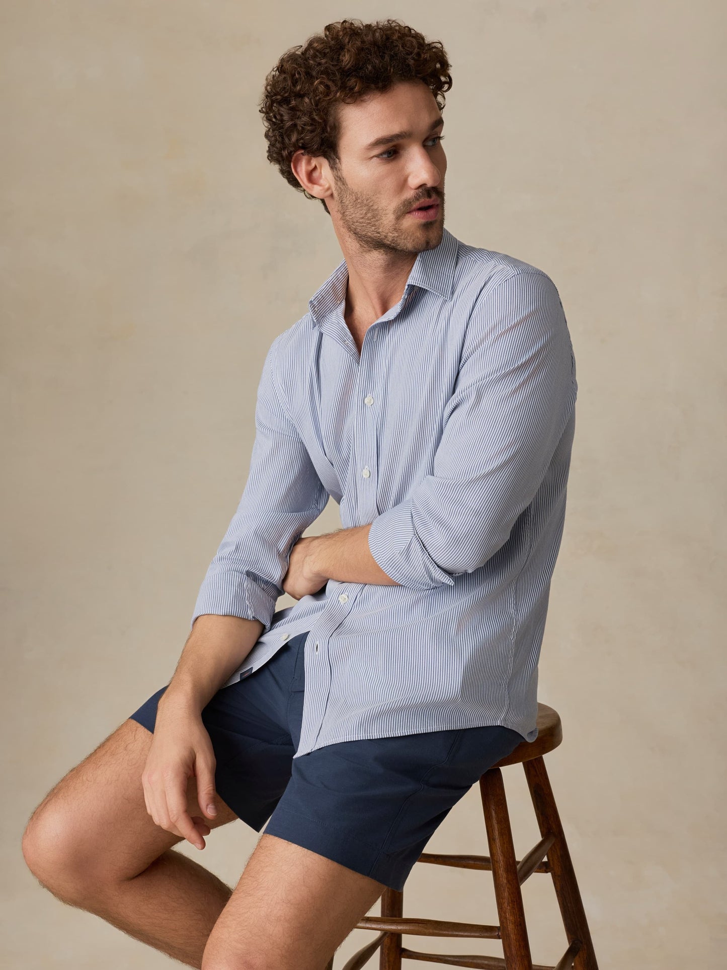 The MovementTM Shirt - Sapphire Cloud Stripe