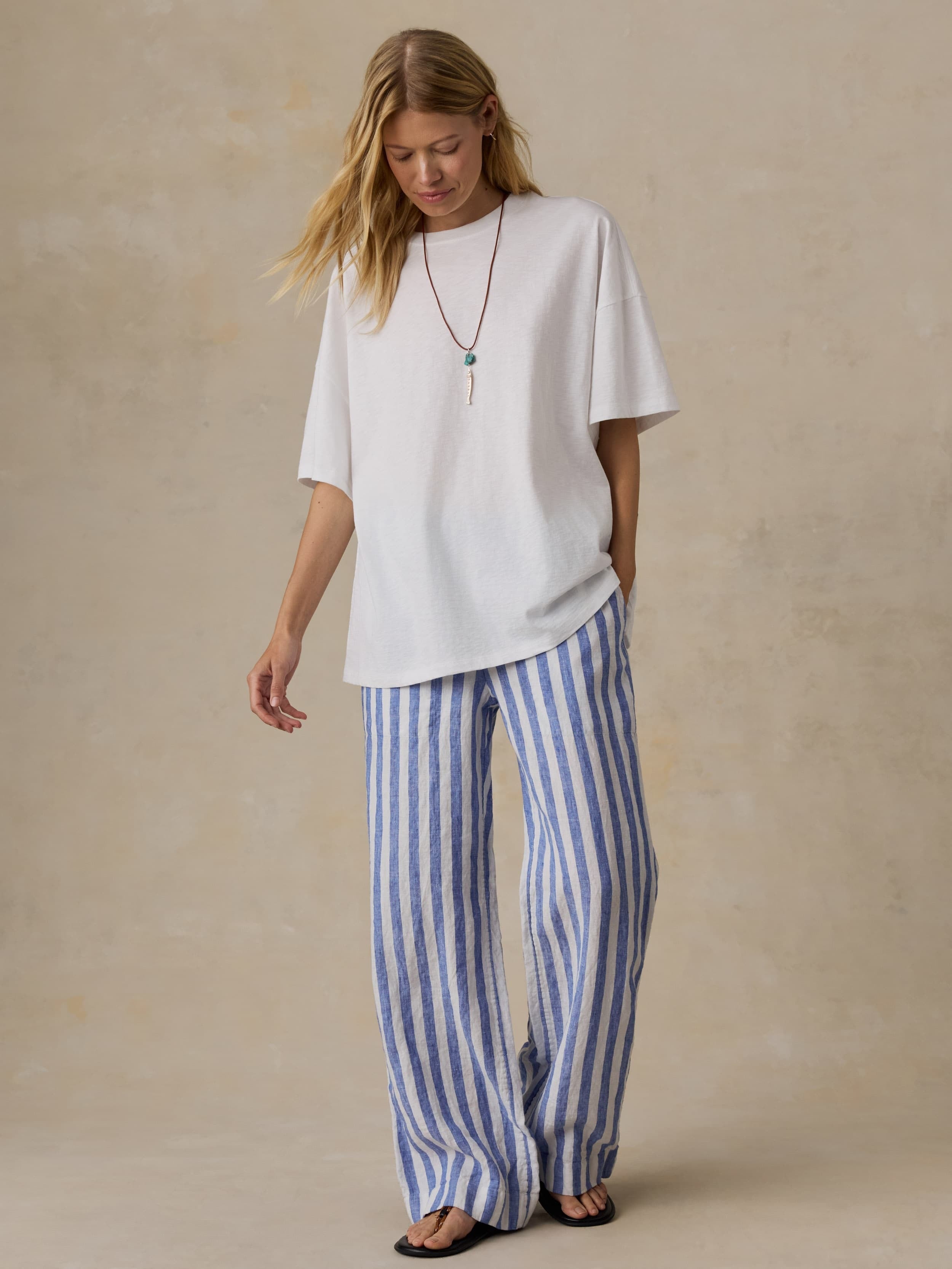 Sunwashed Boyfriend Tee - White