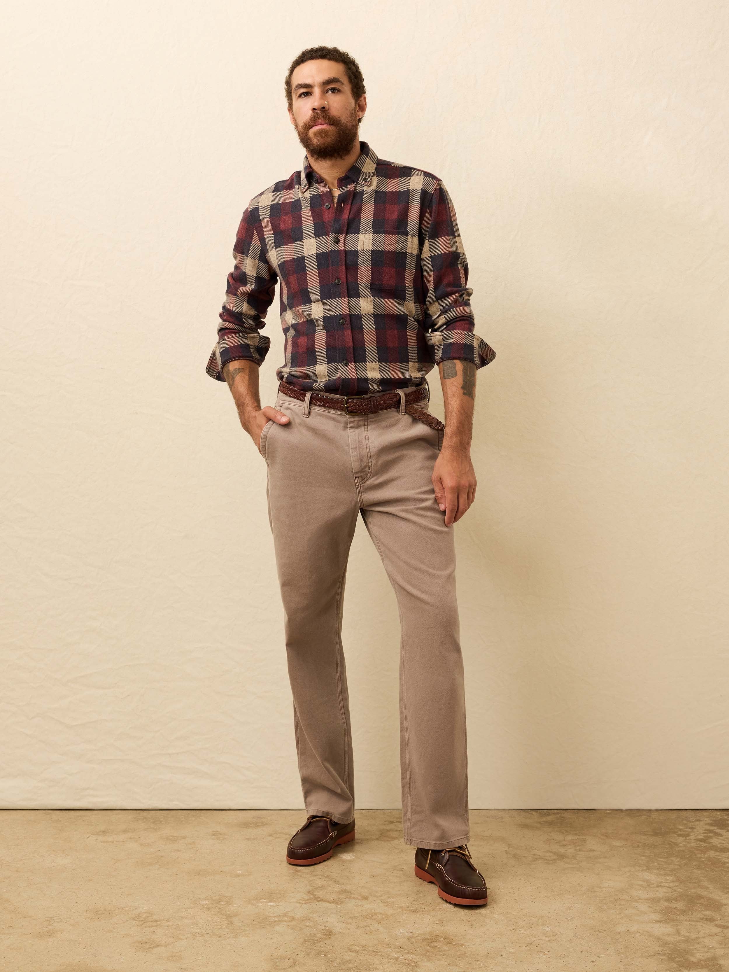 LegendTM Sweater Shirt (Single Pocket) - Burchfield Plaid