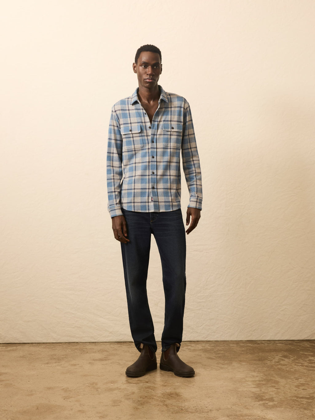 LegendTM Sweater Shirt - Overcast Ocean Plaid