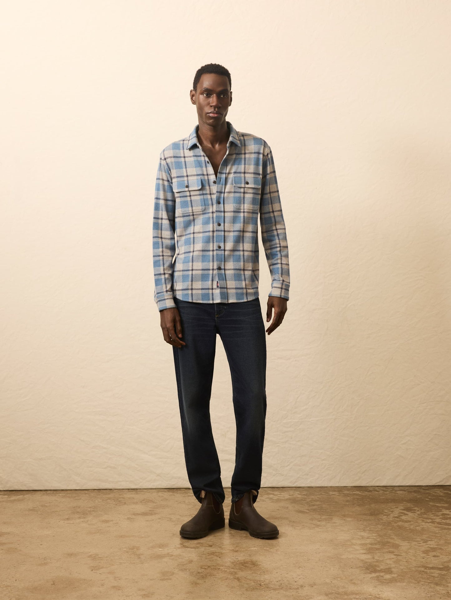 LegendTM Sweater Shirt - Overcast Ocean Plaid
