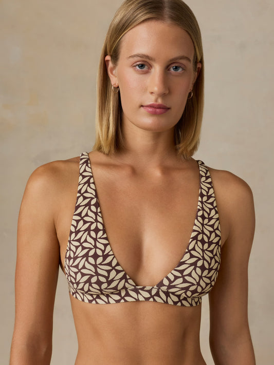 Summerset Top - Chocolate Petal