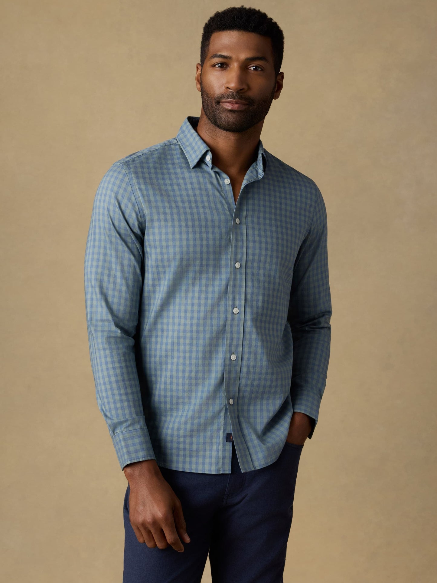 The MovementTM Shirt - Sage Marine Gingham