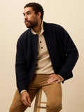 Range Fleece Lined Bomber - Navy Shadow Twill