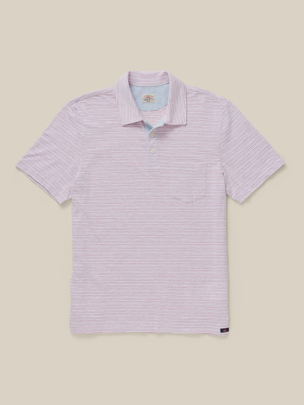 Short-Sleeve Breeze Polo - Orchid Wake Stripe