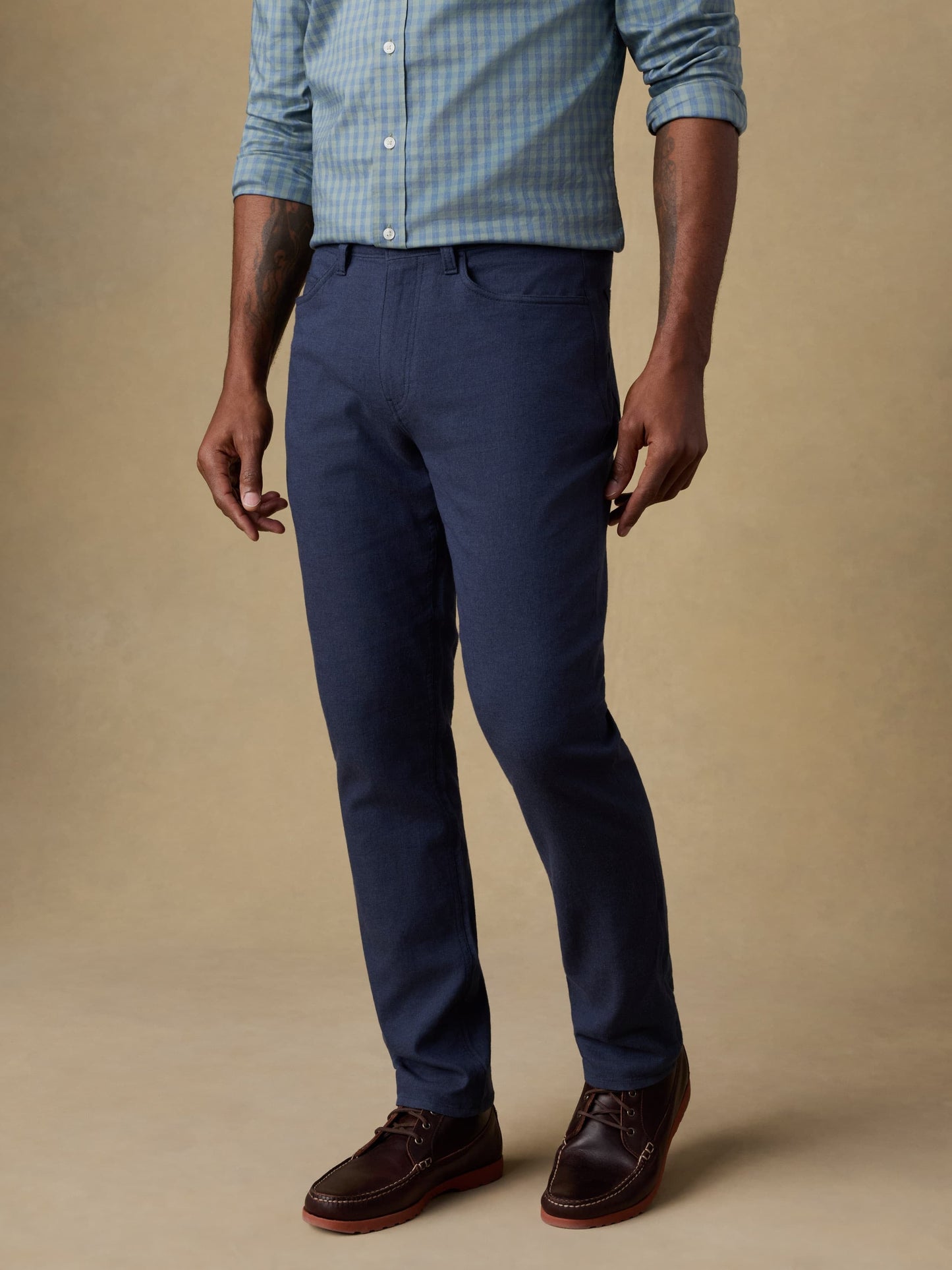 MovementTM Linen 5-Pocket Pant - Deep Sea Navy