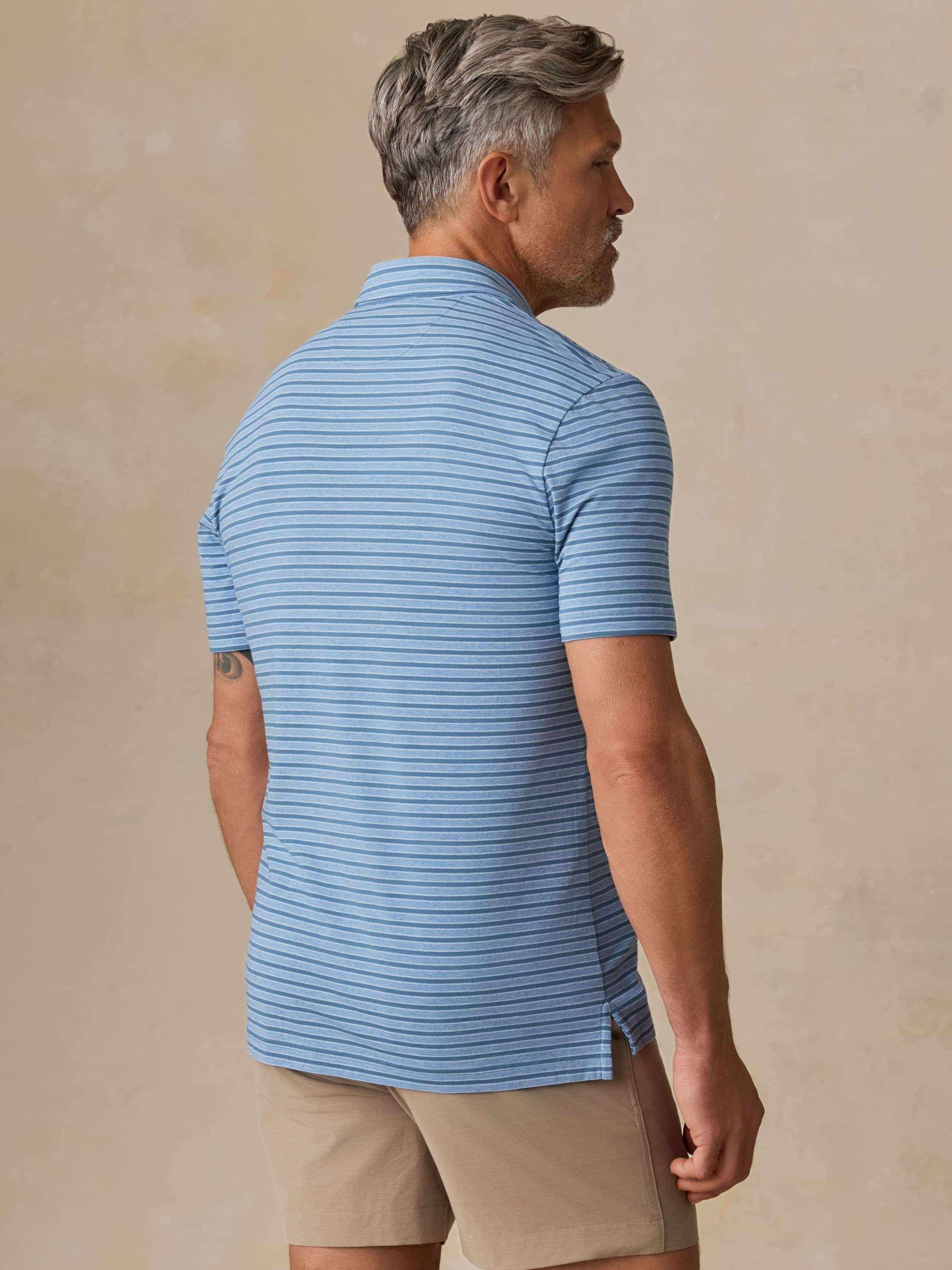 Short-Sleeve MovementTM Polo - Creek Falls Stripe