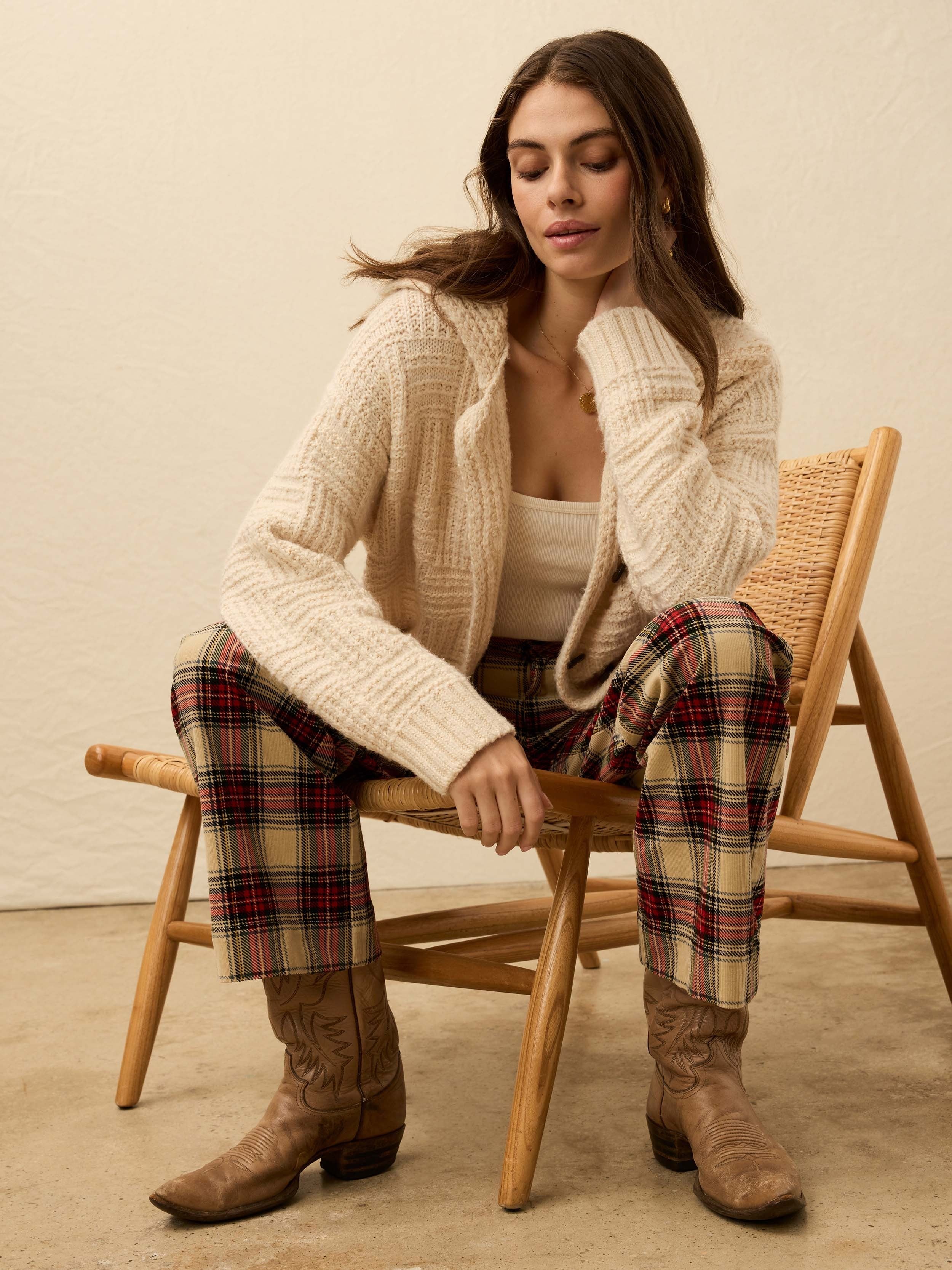 Heirloom Cotton Outback Cardigan - Cream