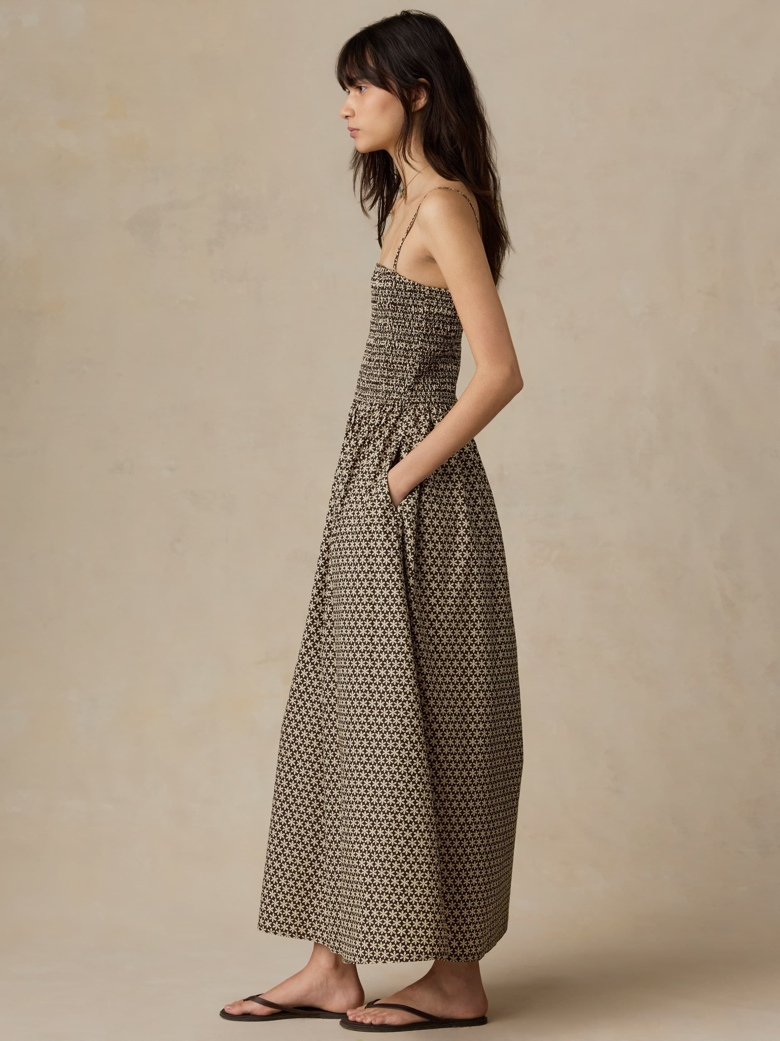 Coastal Poplin Lucia Dress - Bloom Trail Floral