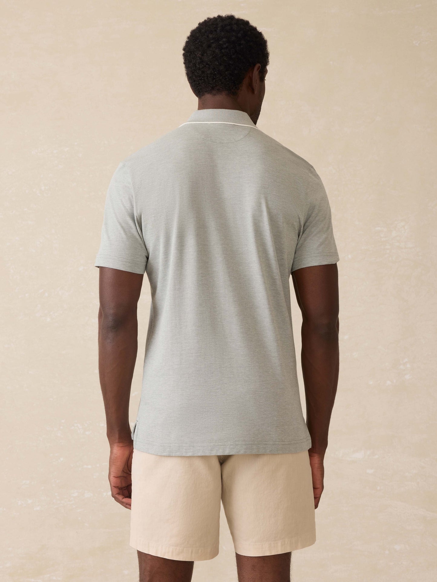 Short-Sleeve MovementTM Pique Polo - Moss Stone Melange