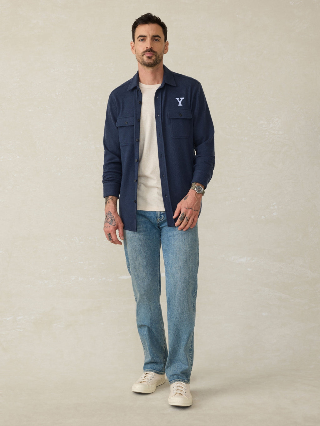 Yale LegendTM Sweater Shirt - Brighton Navy Twill