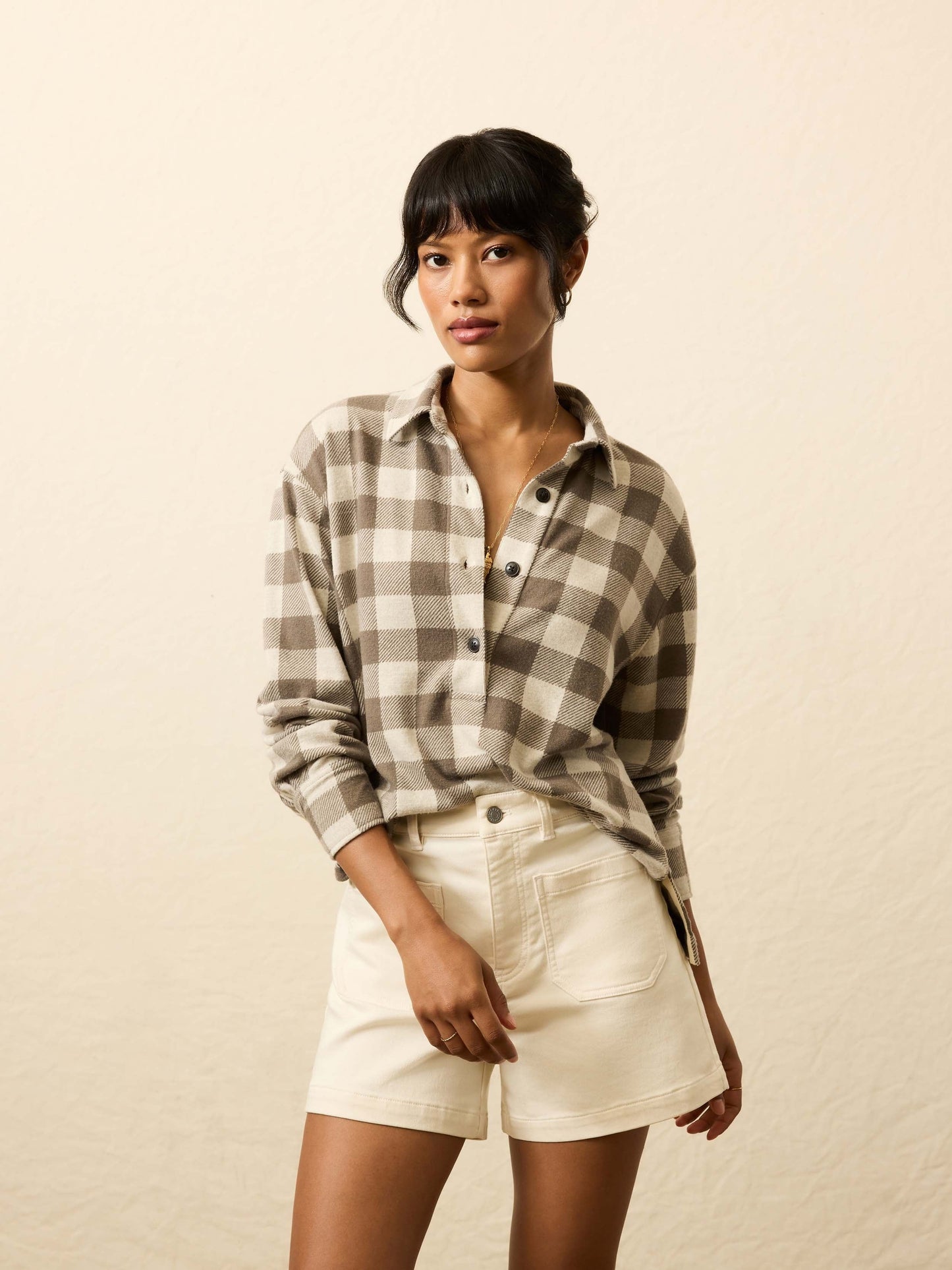 LegendTM Sweater Classic Popover - Brown Oat Buffalo