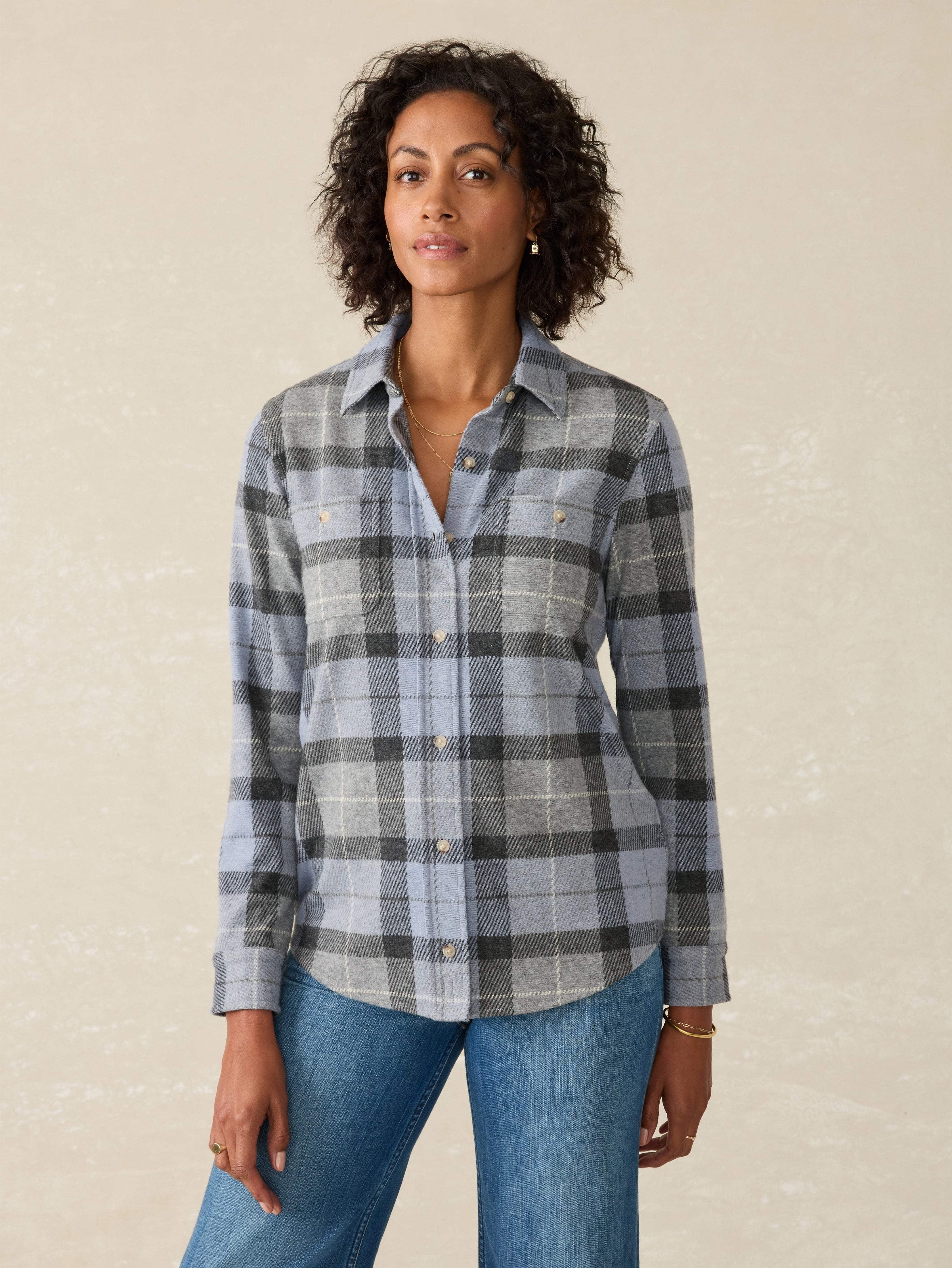 LegendTM Sweater Shirt - True North Plaid