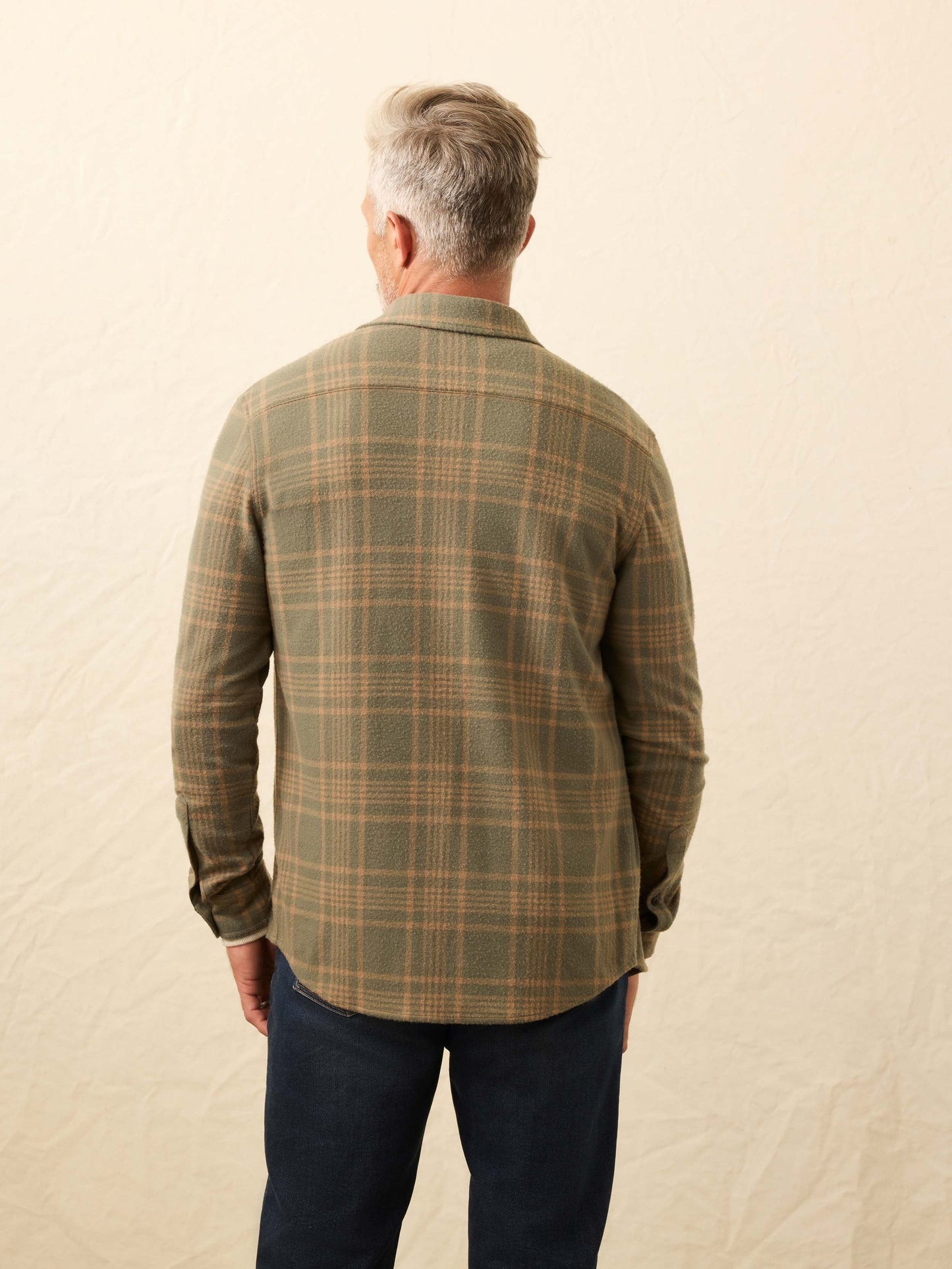 LegendTM Sweater Shirt - Woodland Olive Plaid